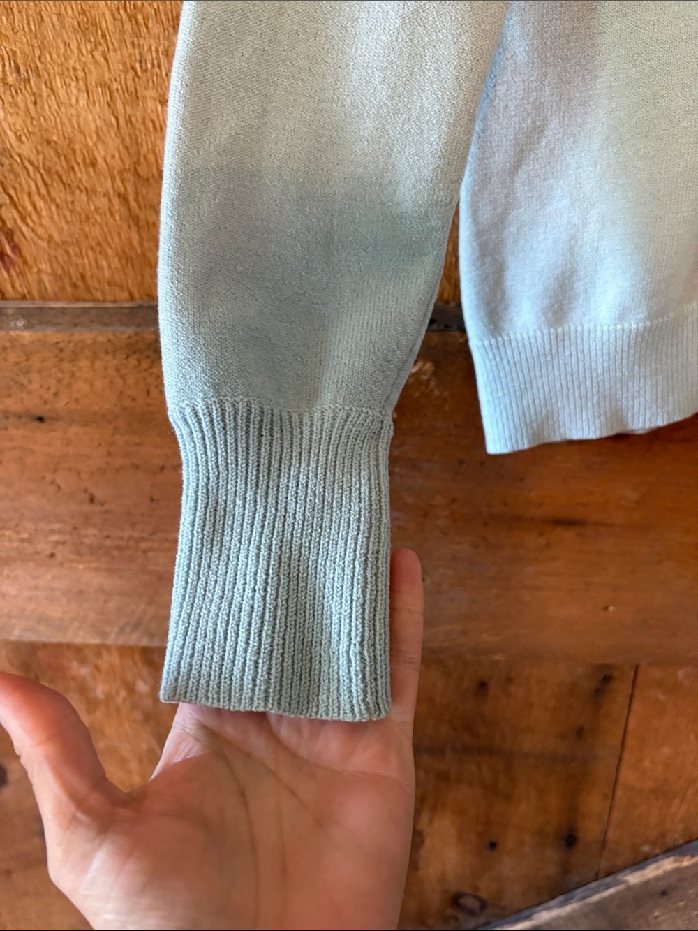 Banana Republic Light Blue Fine Italian Merino Wool Turtleneck Sweater - Picture 4 of 10